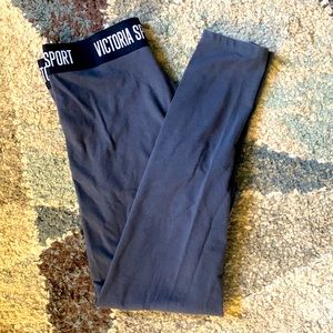 Victoria sport grey leggings. Stretchy with elastic waist band.